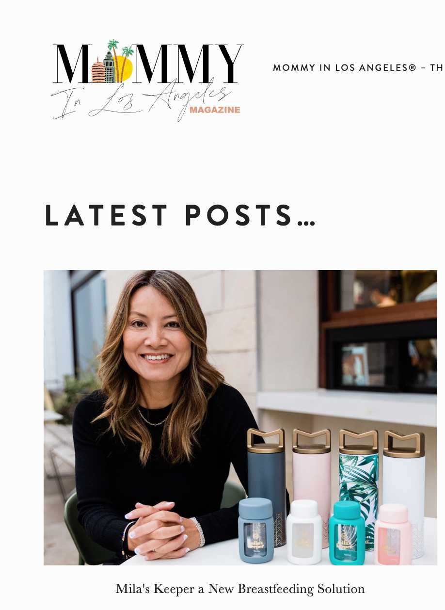 Mila's Keeper Story featured in Mommy in Los Angeles Mila's Keeper