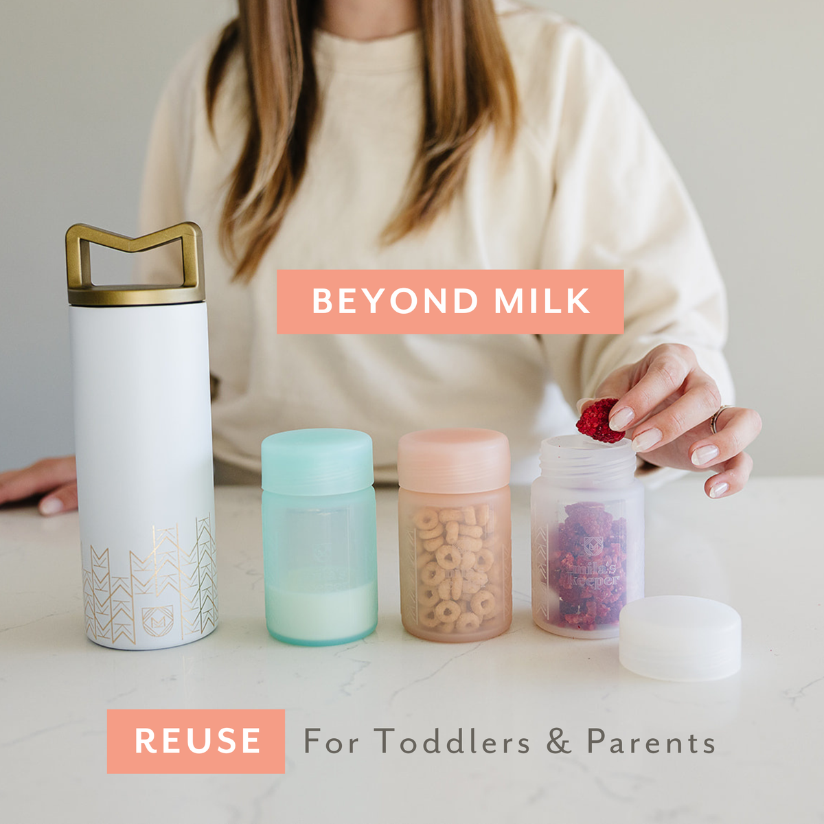 Silicone Breast Milk Storage Bottles