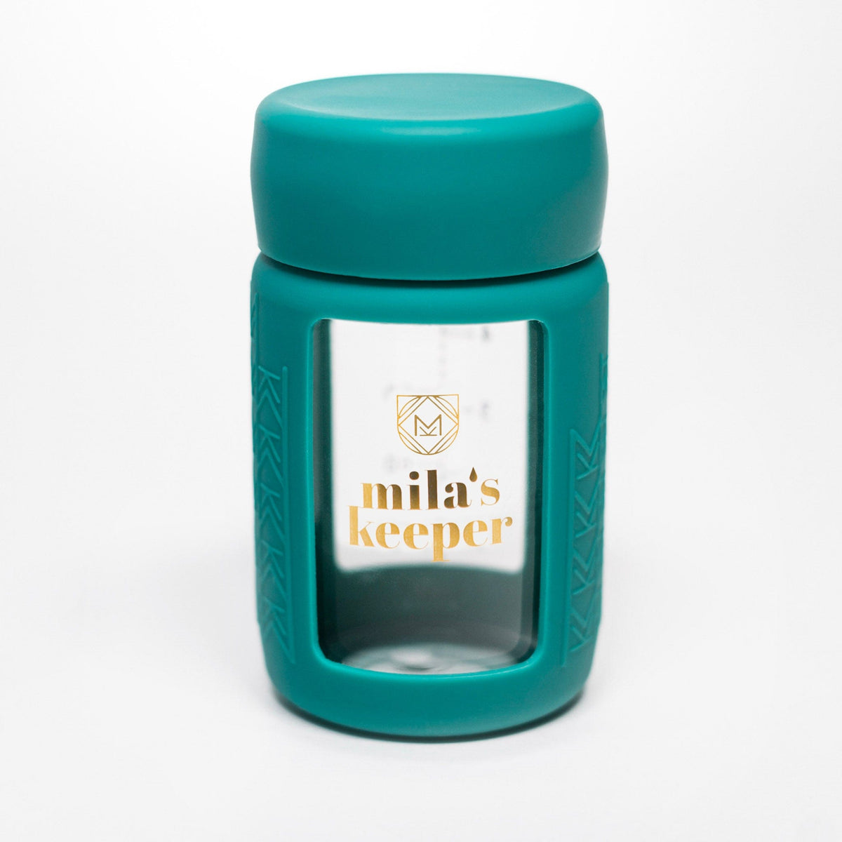 Mila's Keeper Breast Milk Storage Containers Wide Neck / Tropical Green Glass Breast Milk Storage Bottles for-on-the-go-cold-storage-and-pumping
