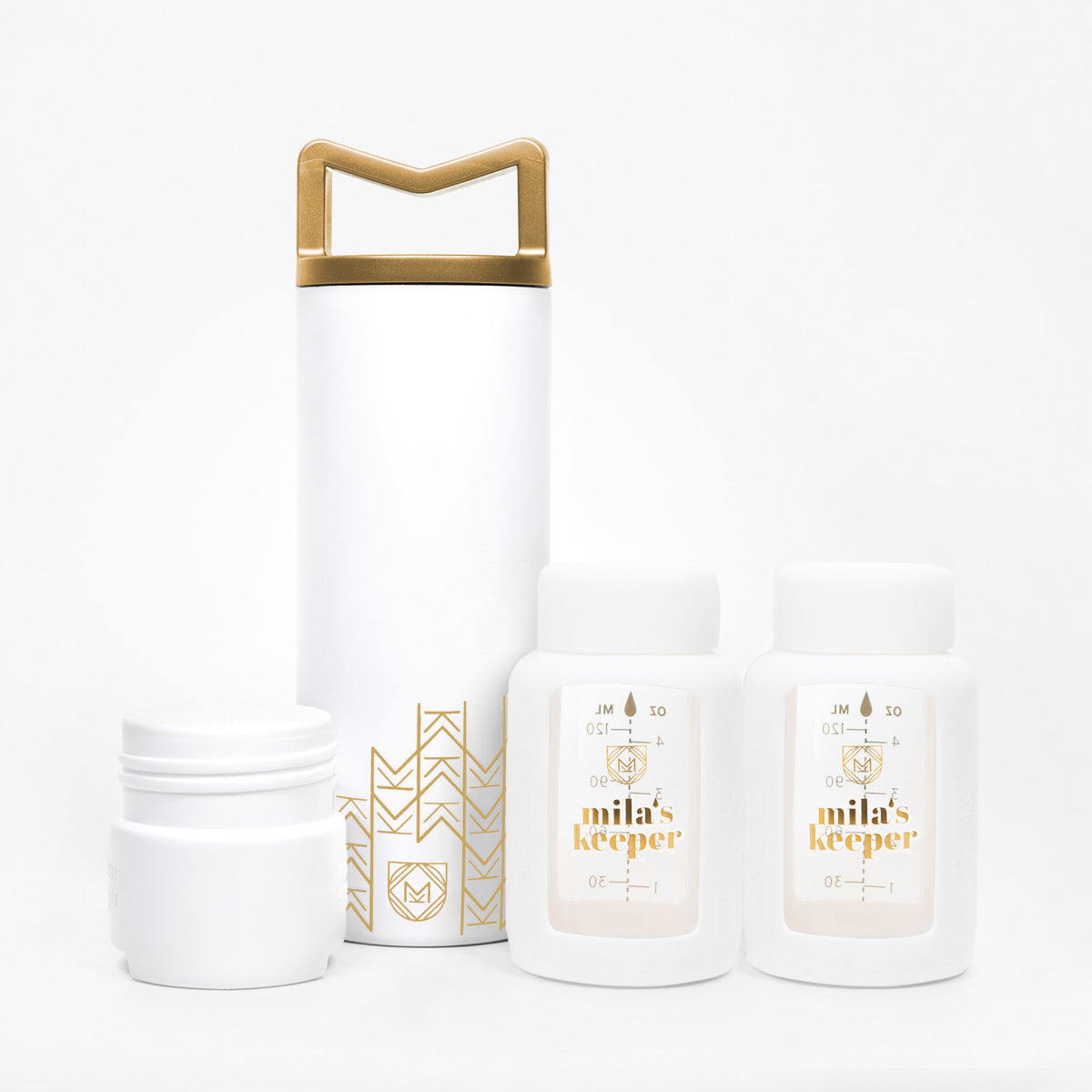 Expecting Mama Double Glass Gift Set in wide and standard neck