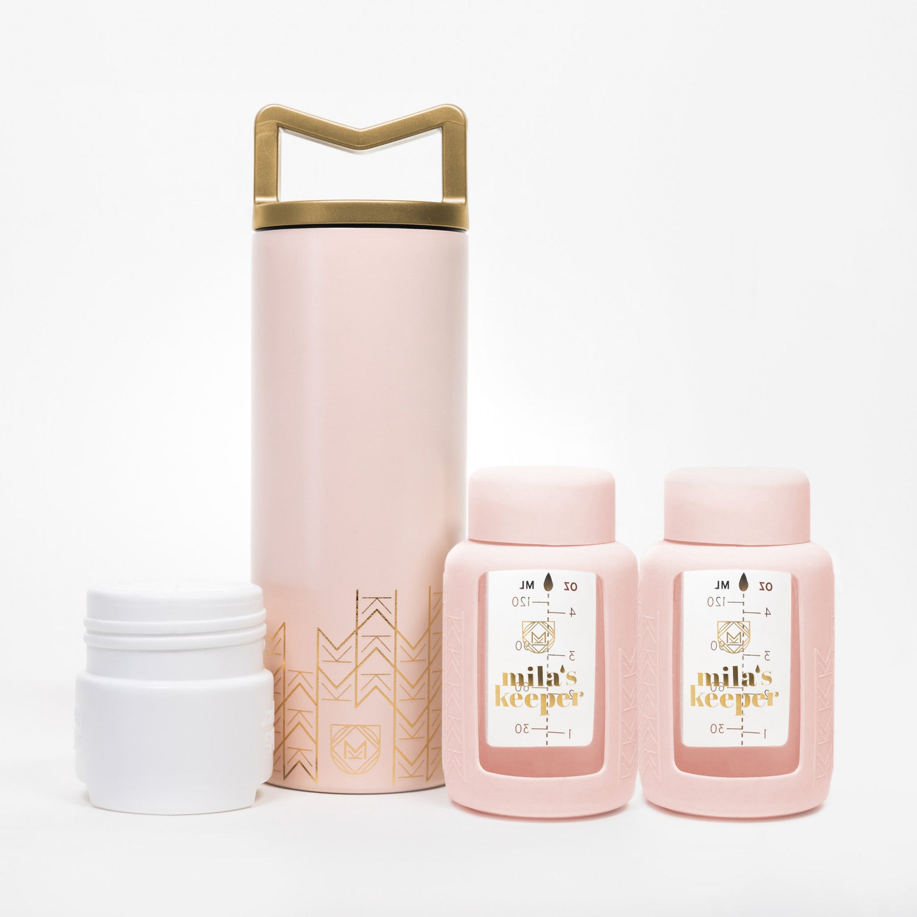 MilKeeper Double Glass Set | Pink Sands