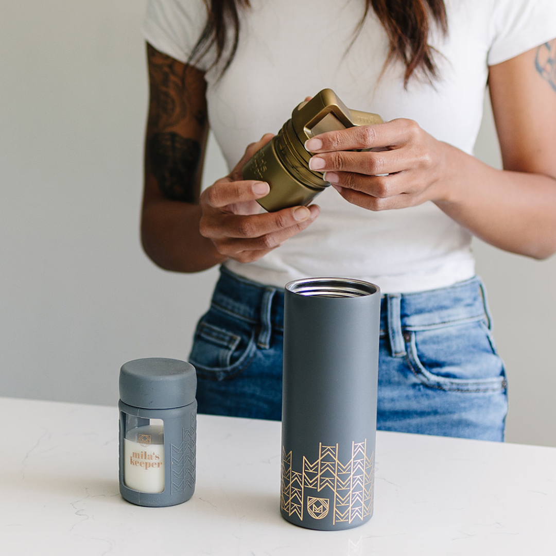 Single Ice Pack for Breast Milk in Gold