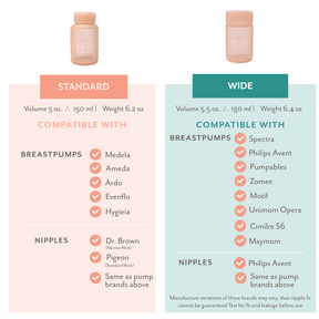 Silicone Breast Milk Storage Bottles