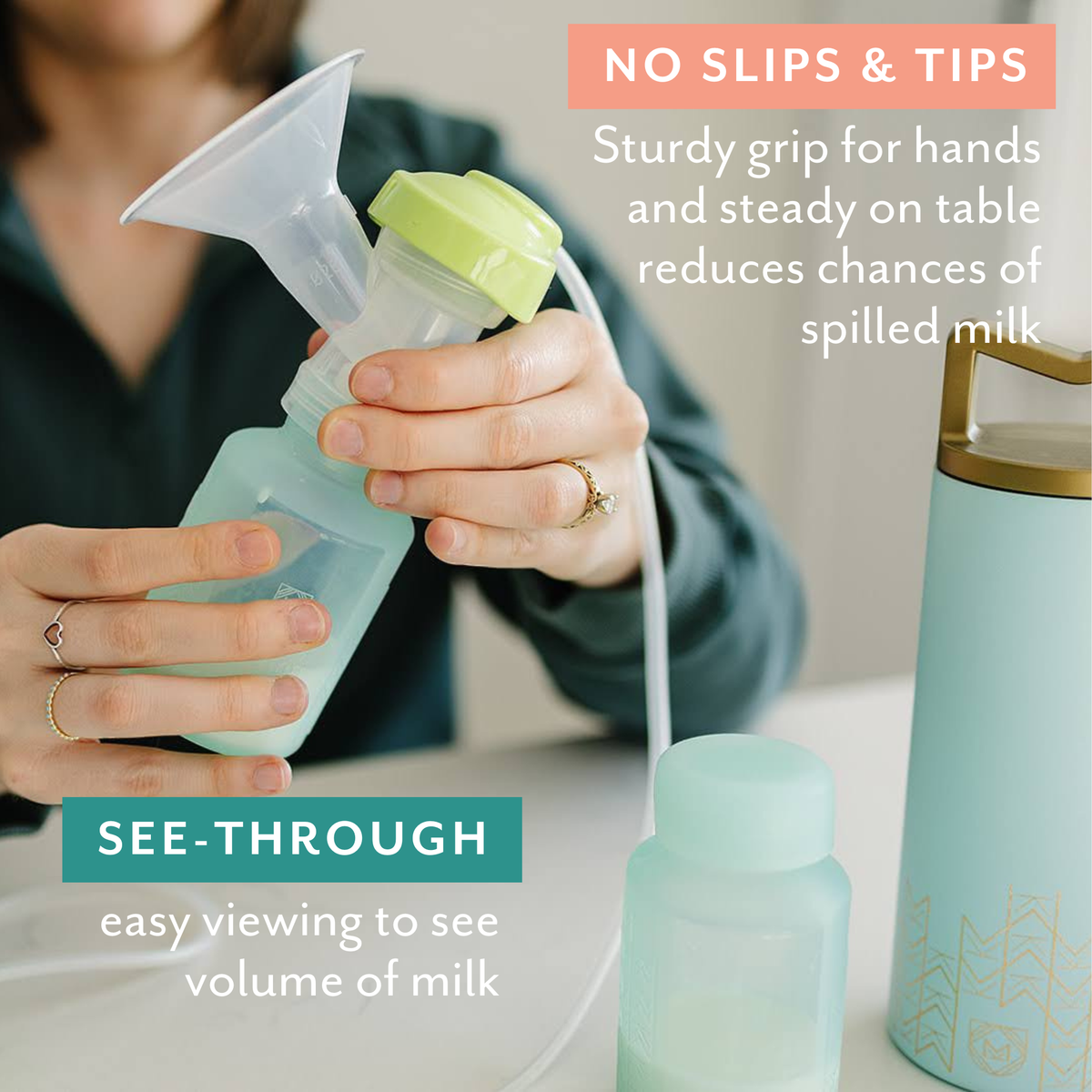 Silicone Breast Milk Storage Bottles