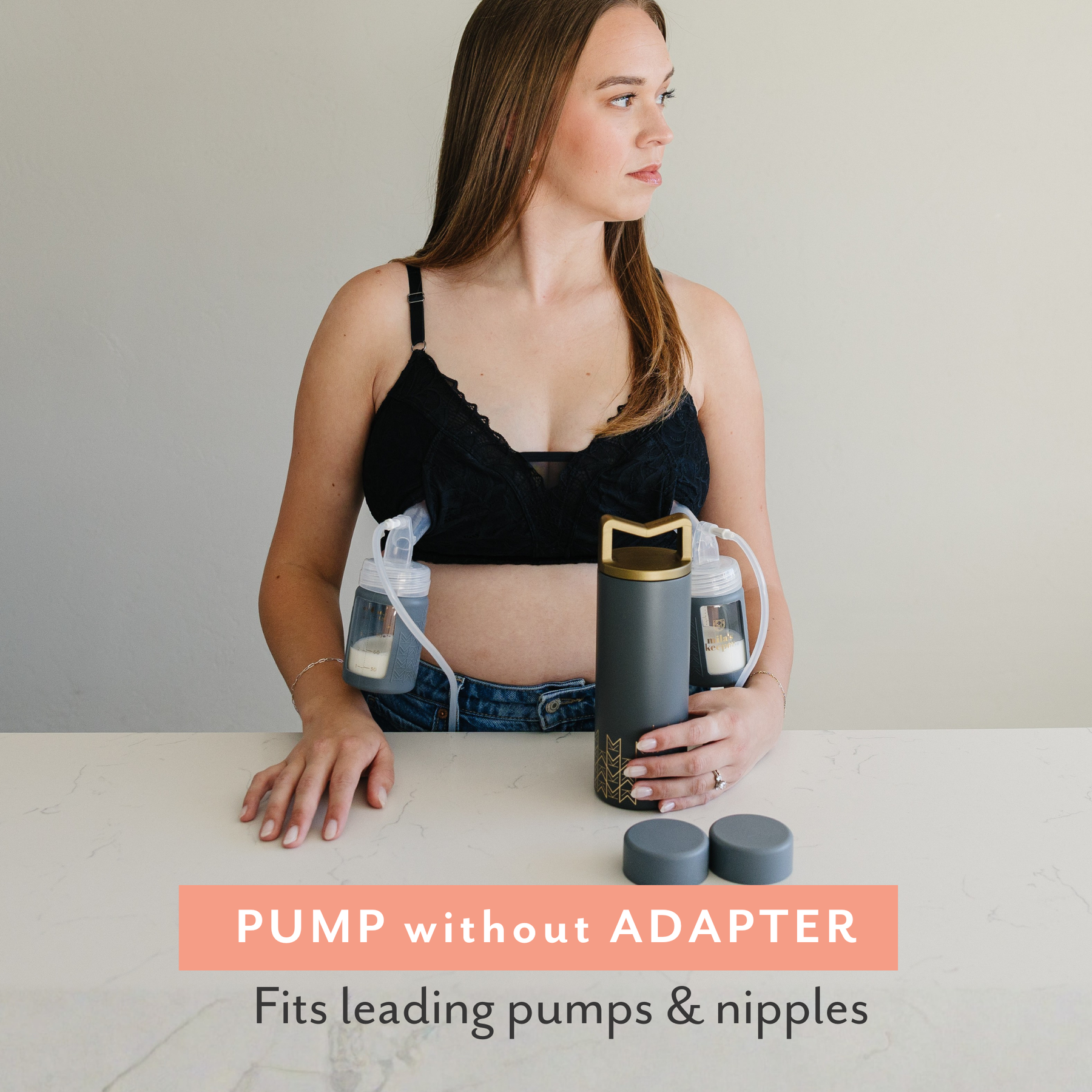 Glass Breast Milk Bottles (Set of 2)