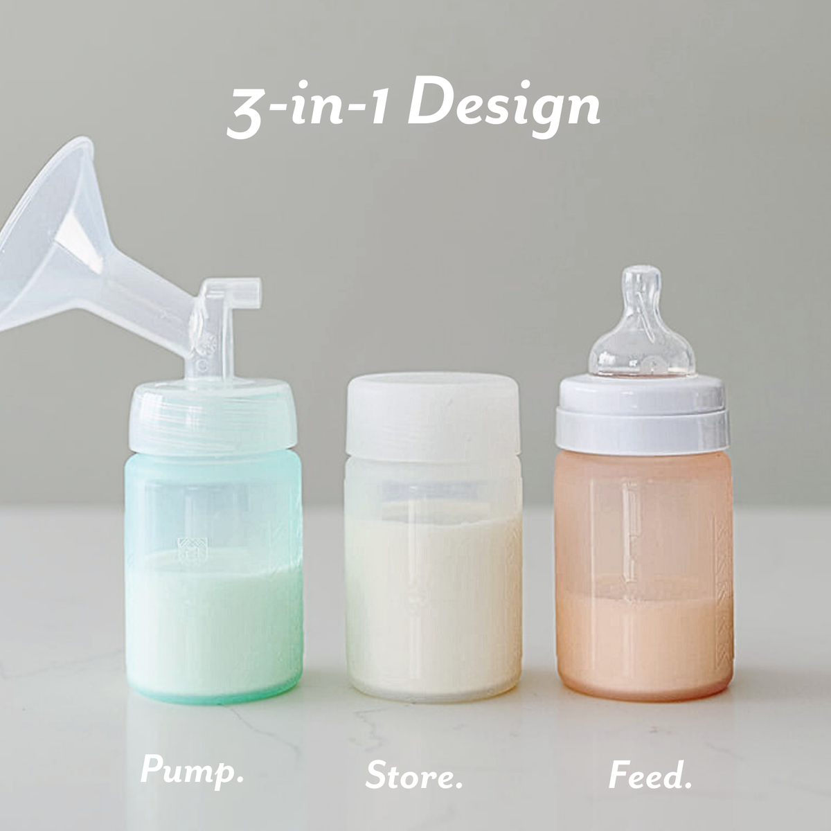 Silicone Breast Milk Storage (Set of 3)