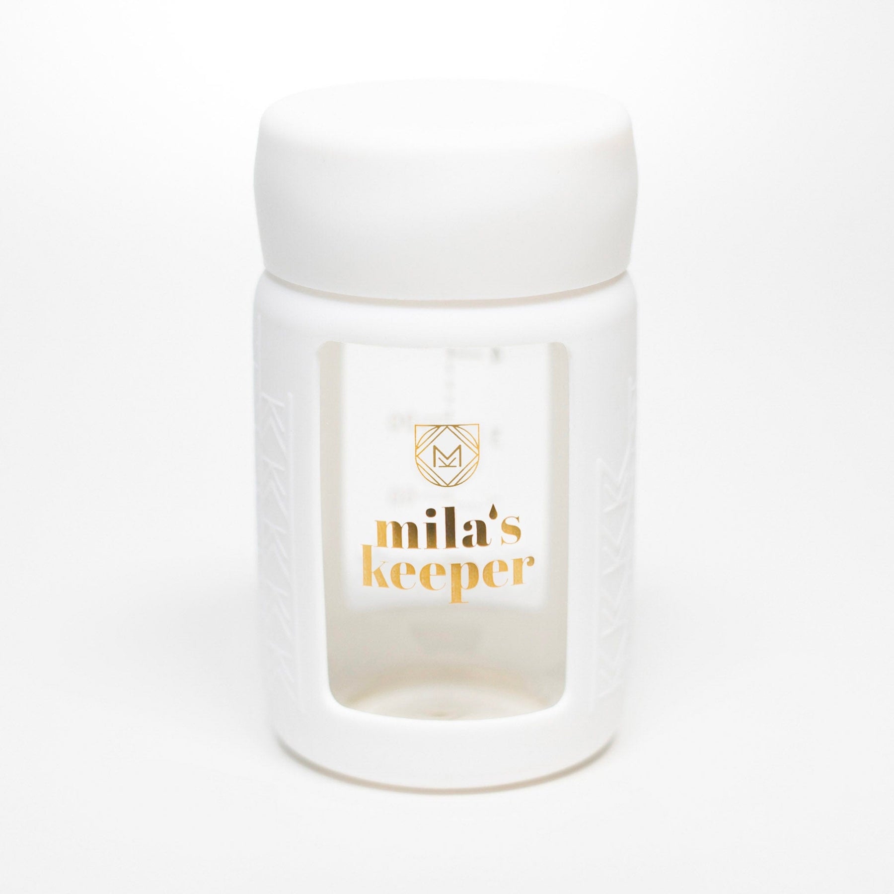Mila's Keeper Glass Breast Milk Storage Bottles - Standard - Pink Sand