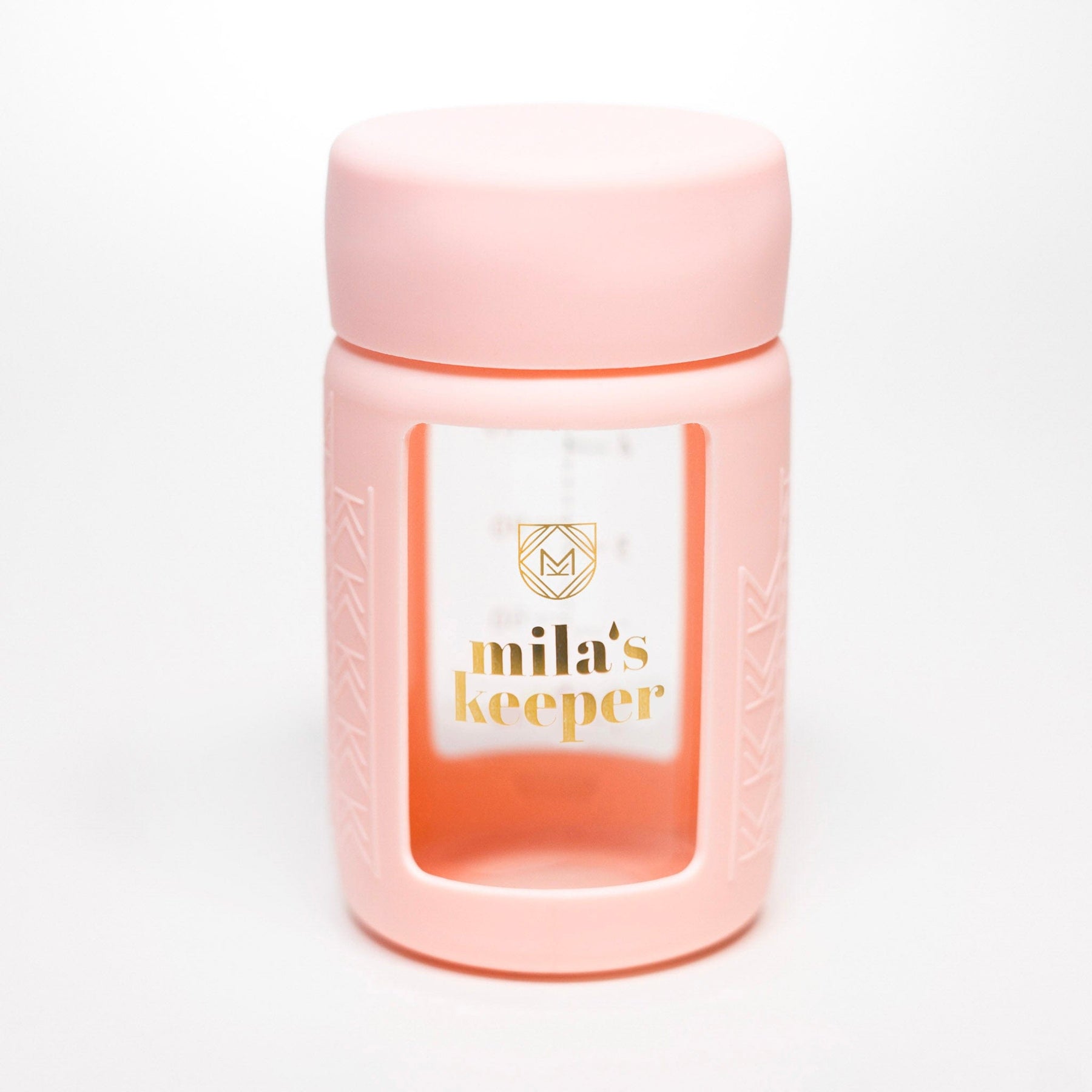 Mila's Keeper Breast Milk Storage Containers Wide Neck / Pink Sands Glass Breast Milk Storage Bottles for-on-the-go-cold-storage-and-pumping