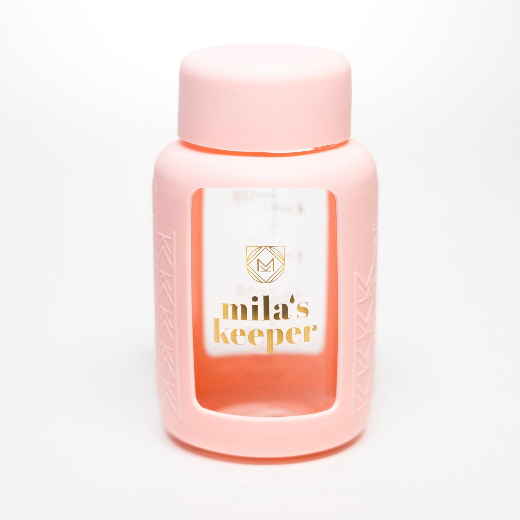 Mila's Keeper Glass Breast Milk Storage Containers Standard Neck / Pink Sands Glass Breast Milk Storage Bottles for-on-the-go-cold-storage-and-pumping